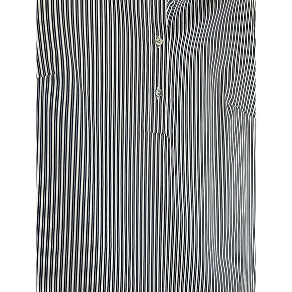 Adrianna Papell Striped Long Sleeve Tunic Top in Blue/White - Size S - Picture 3 of 6
